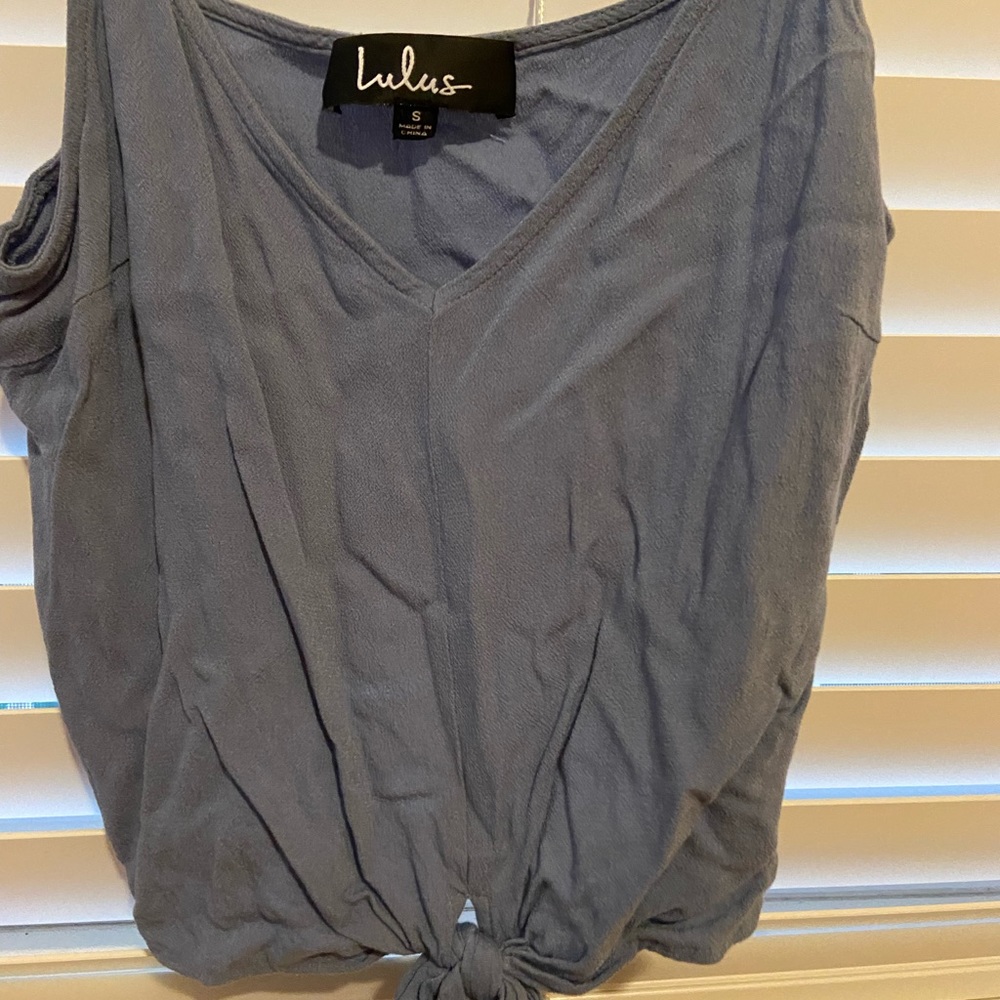 Blue Crop Top